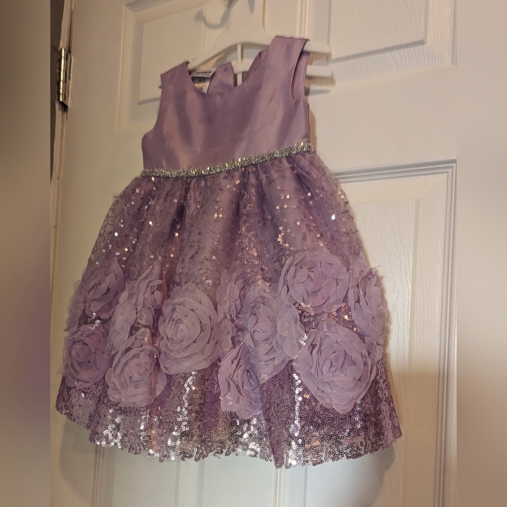 Purple frilly dress
